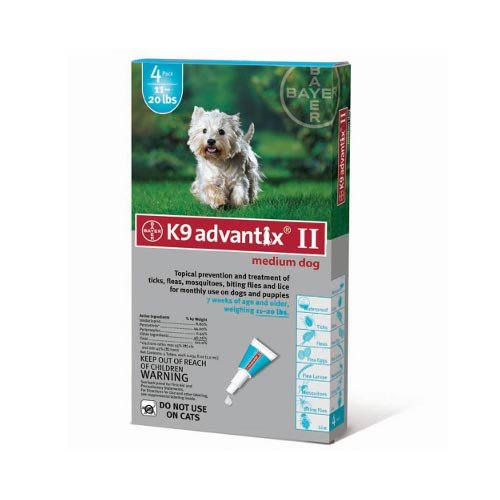 Flea and Tick Control for Dogs 10-22 lbs 4 Month Supply