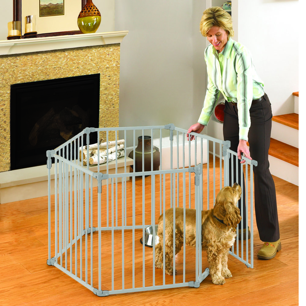 3-in-1 Metal Superyard Pet Pen 6 Panels