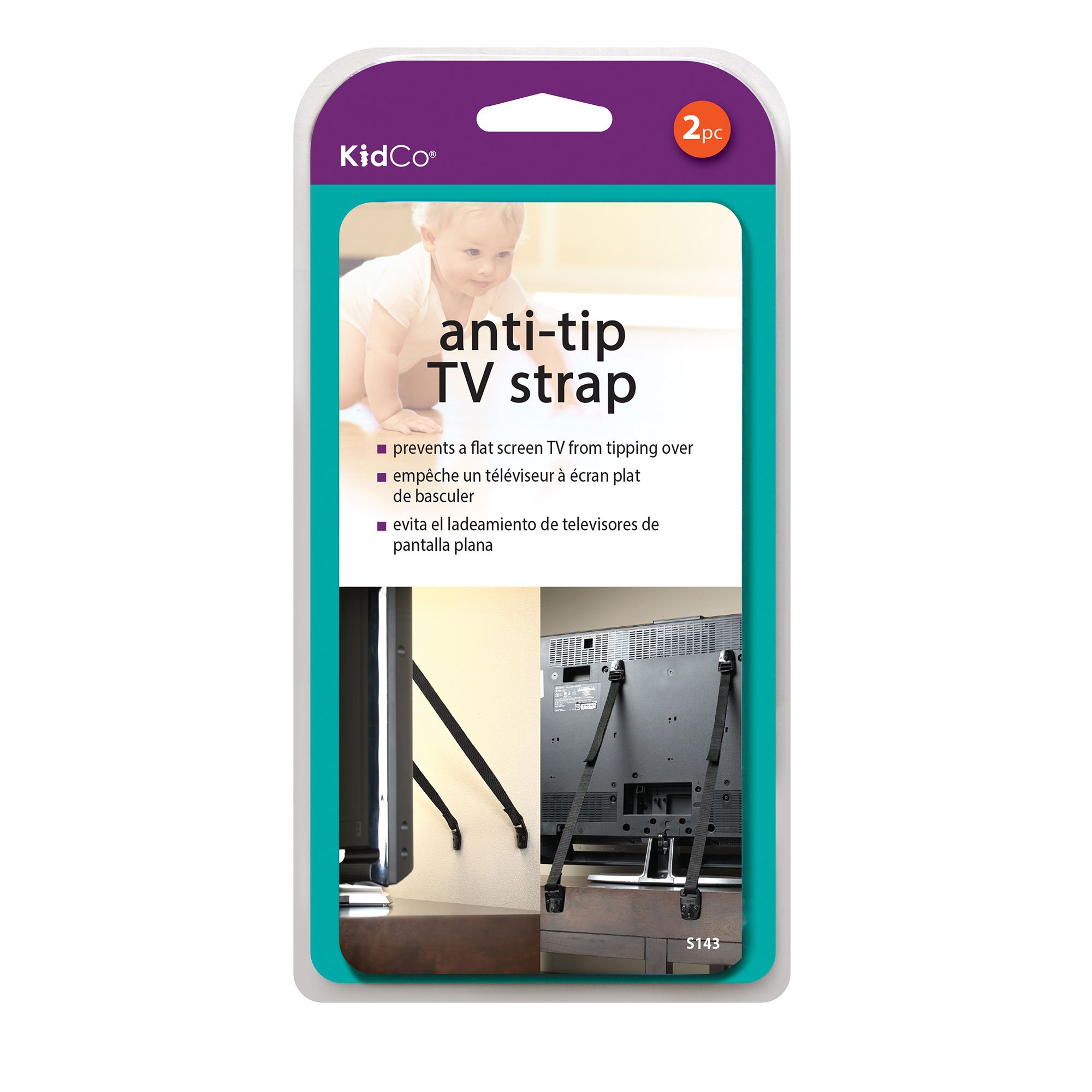 Anti-Tip TV Straps 2 pack