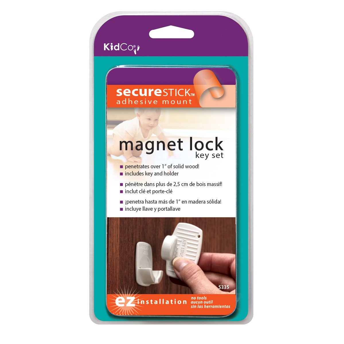 Magnet Lock and Key Adhesive Mount