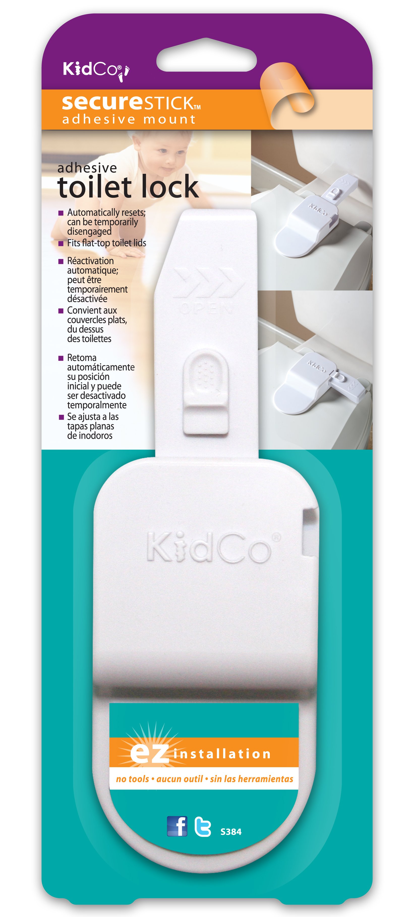 Adhesive Toilet Lock