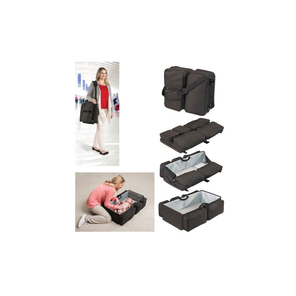 DiaperPod Travel Bag with Resting Station for Baby