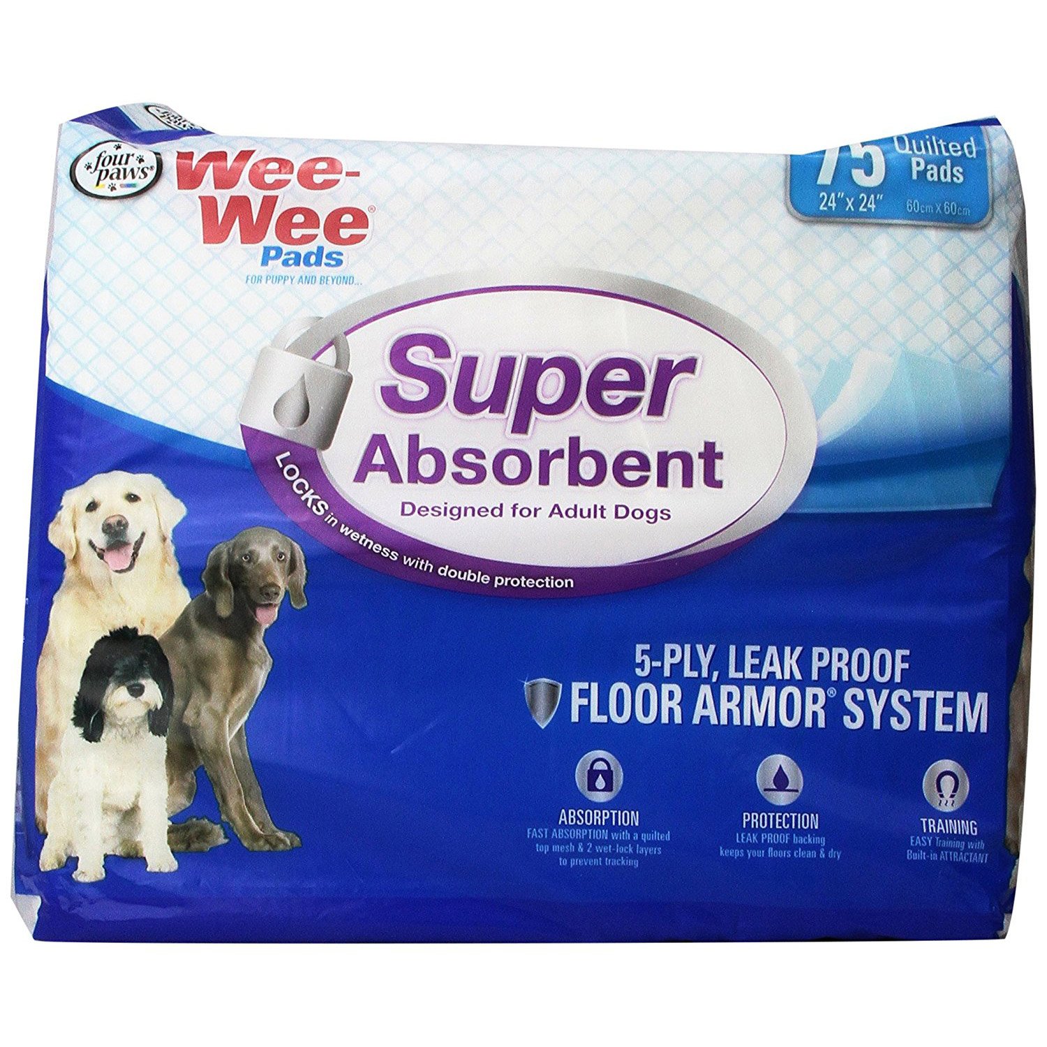 Wee-Wee Super Absorbent Pads 75 count