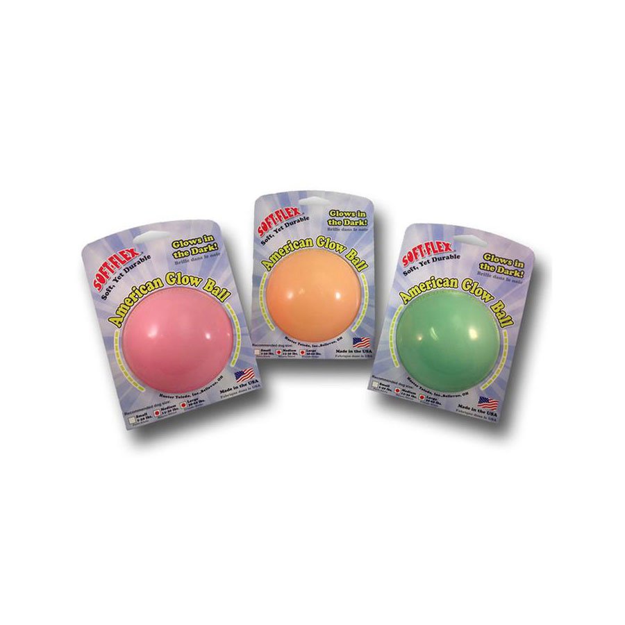 Soft Flex American Glow Ball Dog Toy