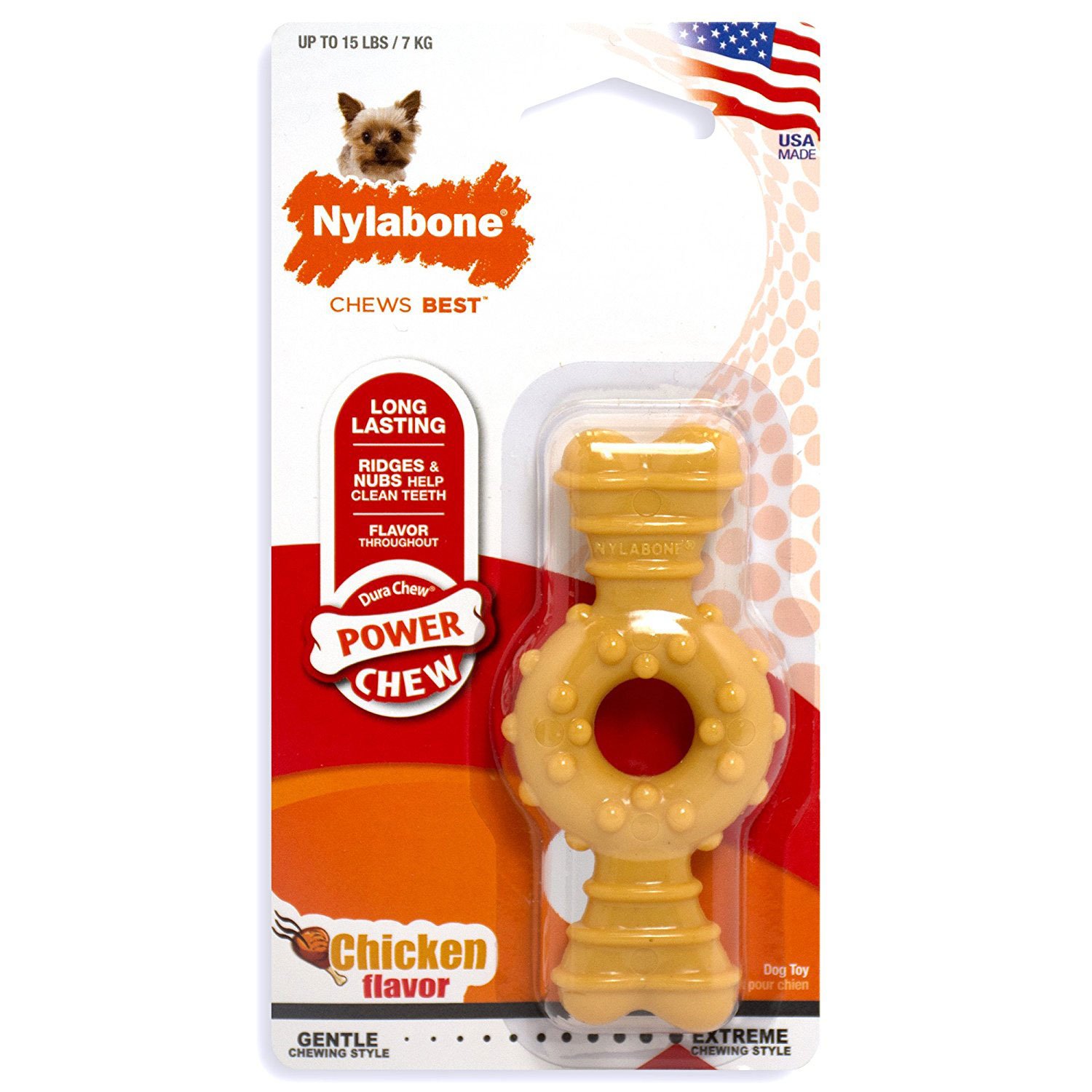 Dura Chew Textured Ring Bone Dog Chew Chicken