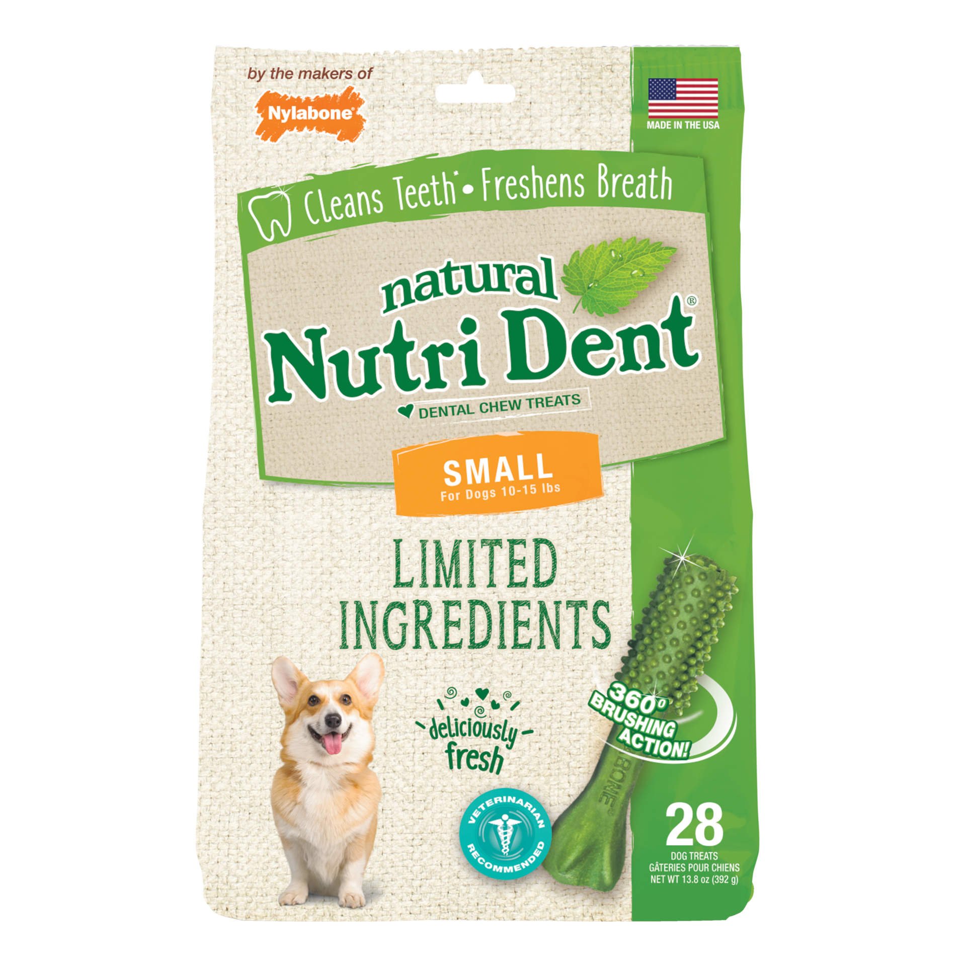 Nutri Dent Limited Ingredient Dental Chews Fresh Breath Small 28 count