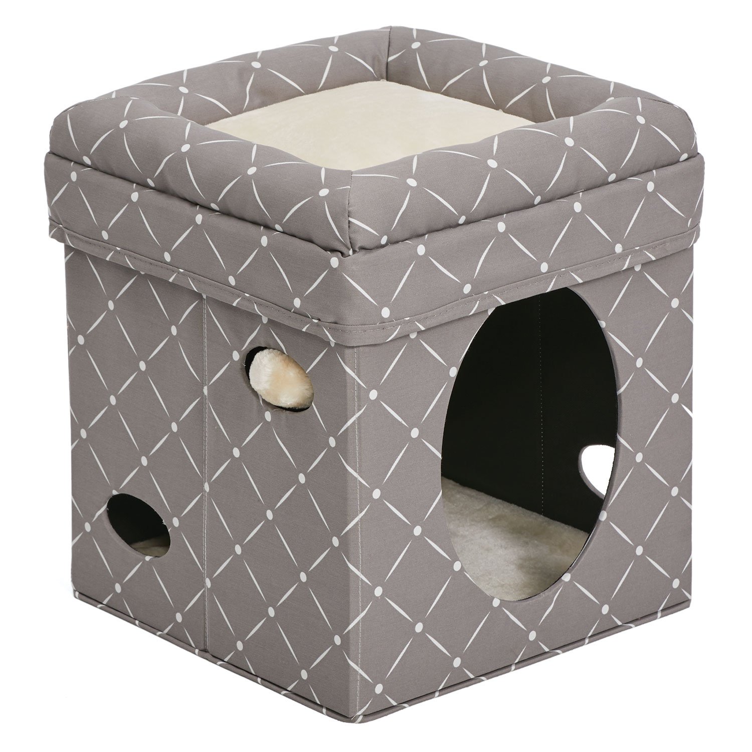 Curious Cat Cube (Color: Mushroom)