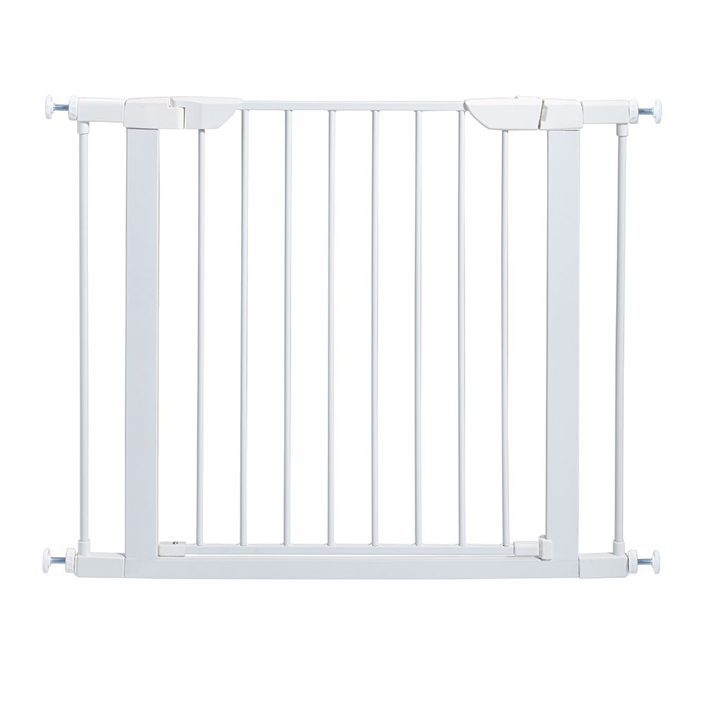 Steel Pressure Mount Pet Gate (Color: White)