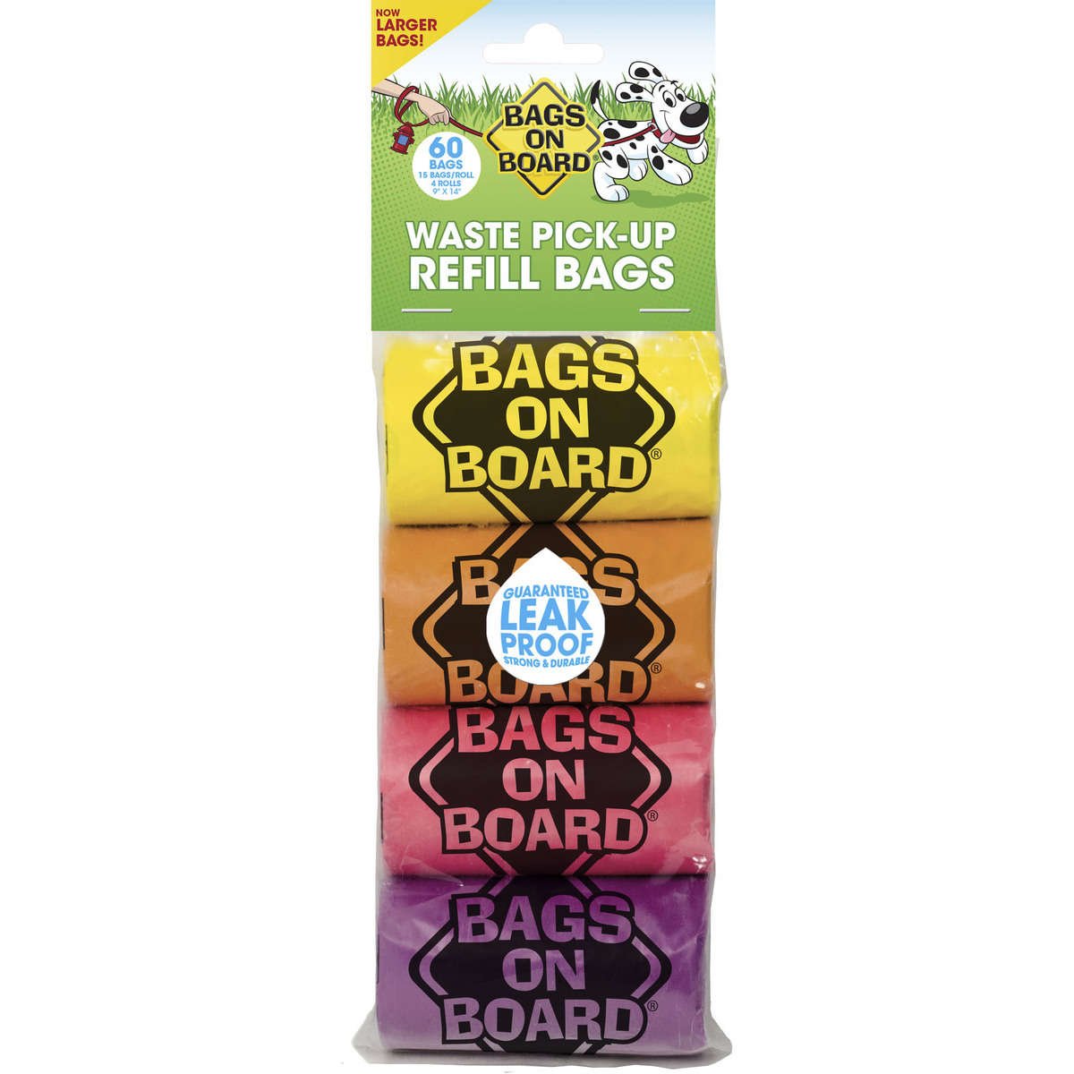 Waste Pick-Up Refill Bags 60 count (Color: Multi-Color)