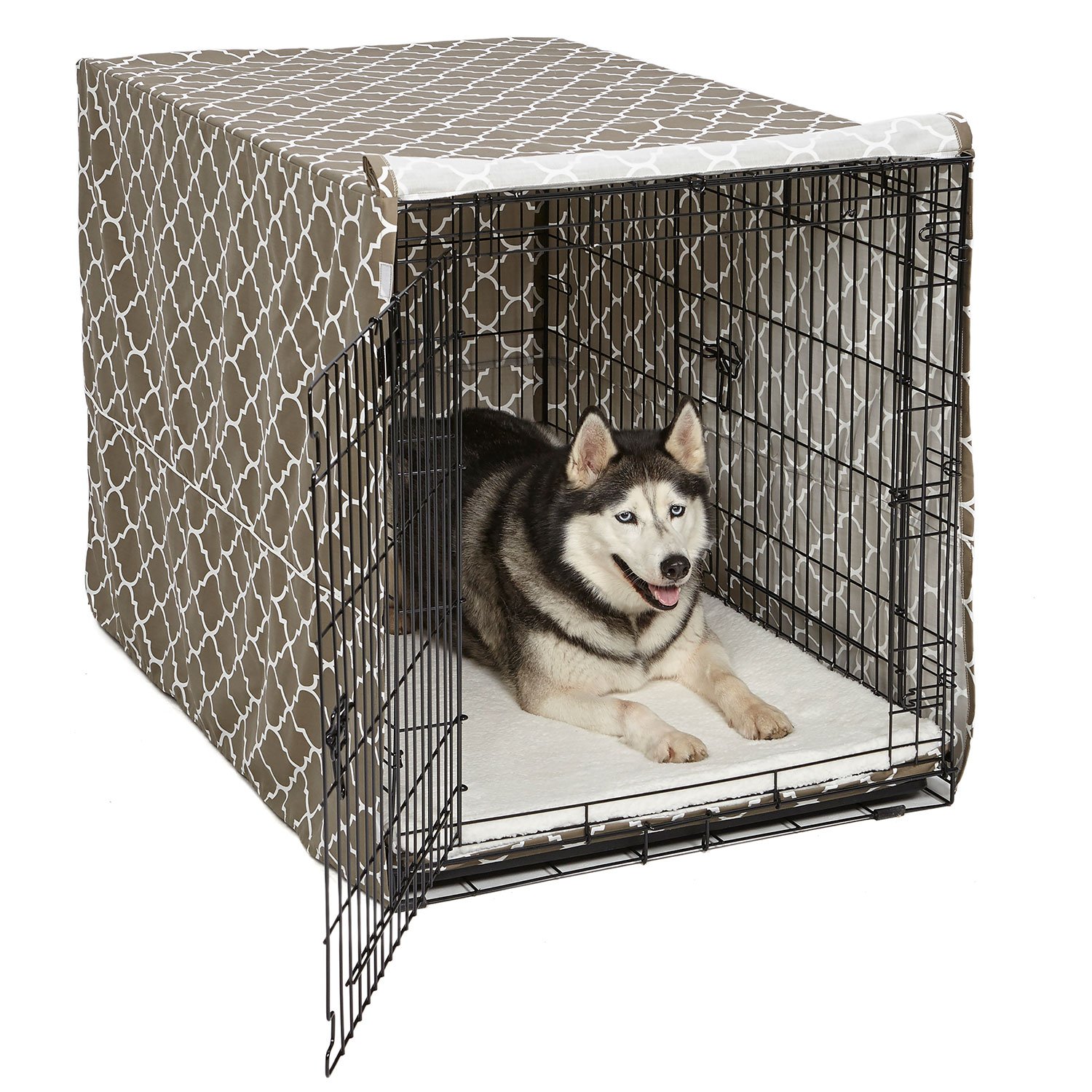 QuietTime Defender Covella Dog Crate Cover (Color: Brown)