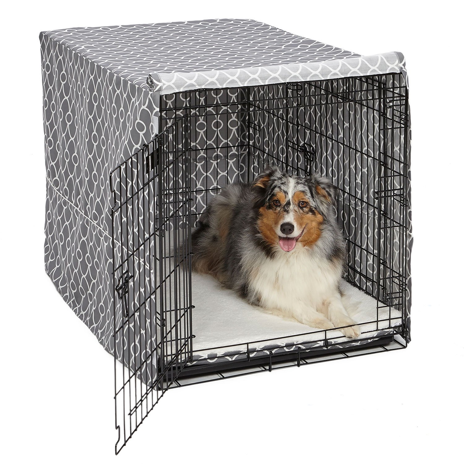 QuietTime Defender Covella Dog Crate Cover (Color: Gray)