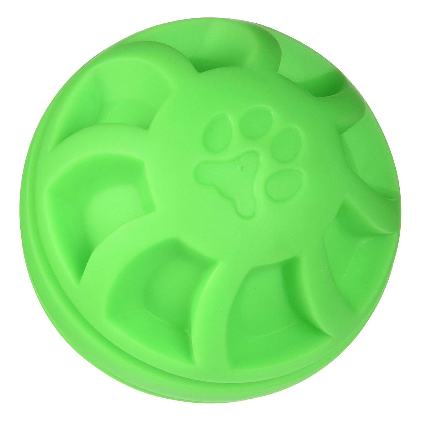 Soft Flex Swirel Ball Dog Toy (Color: Green)