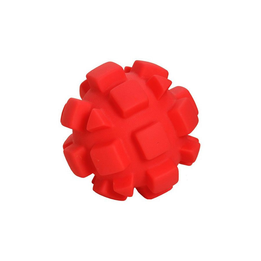 Soft Flex Bumby Ball Dog Toy (Color: Red)