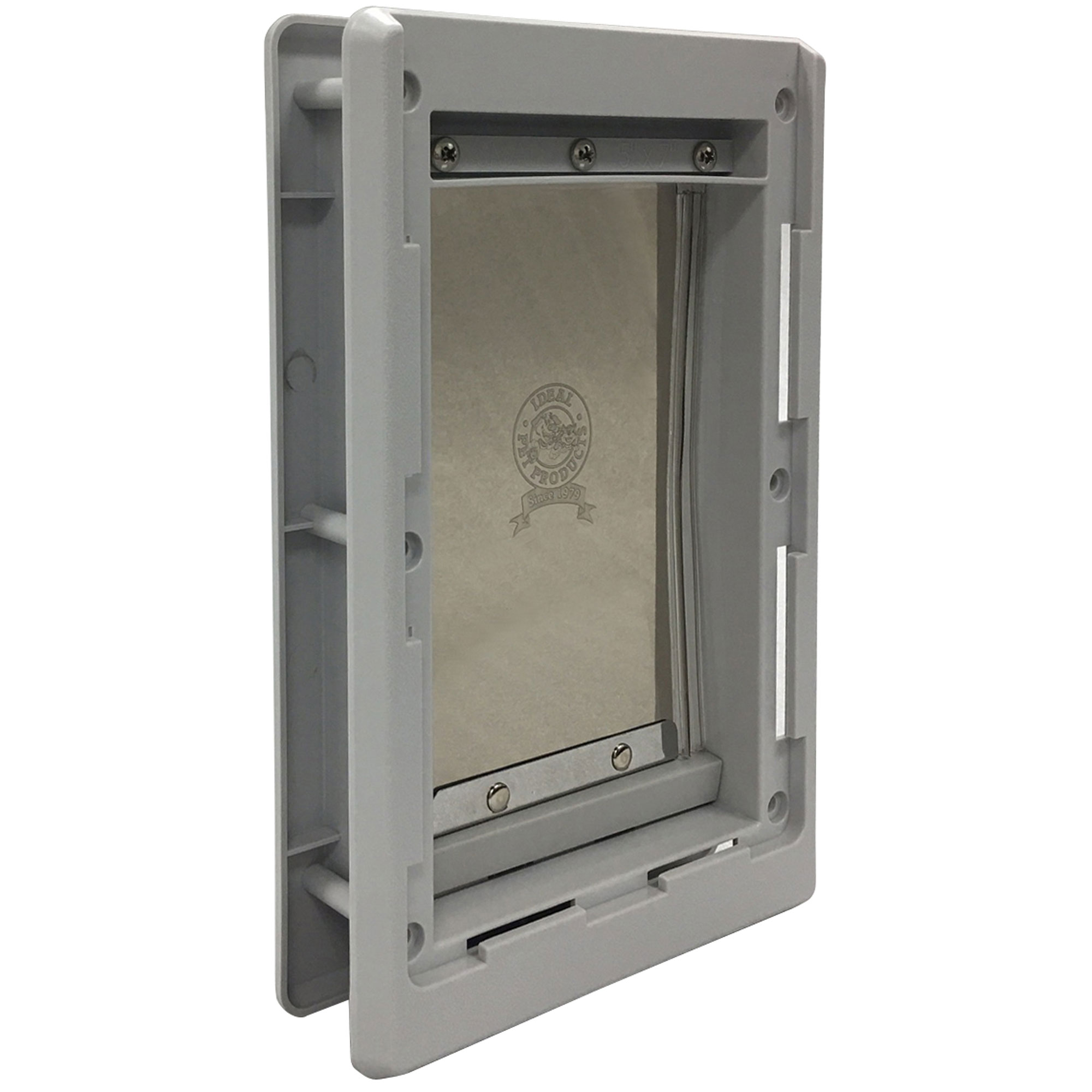 Designer Series Pet Door (Color: Grey, size: small)