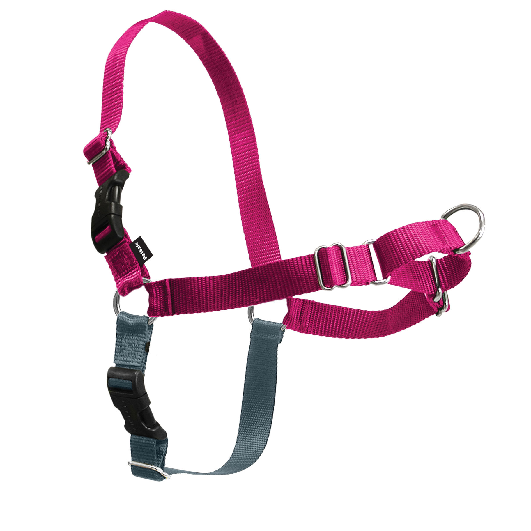 Easy Walk Harness (Color: Raspberry, size: Medium / Large)