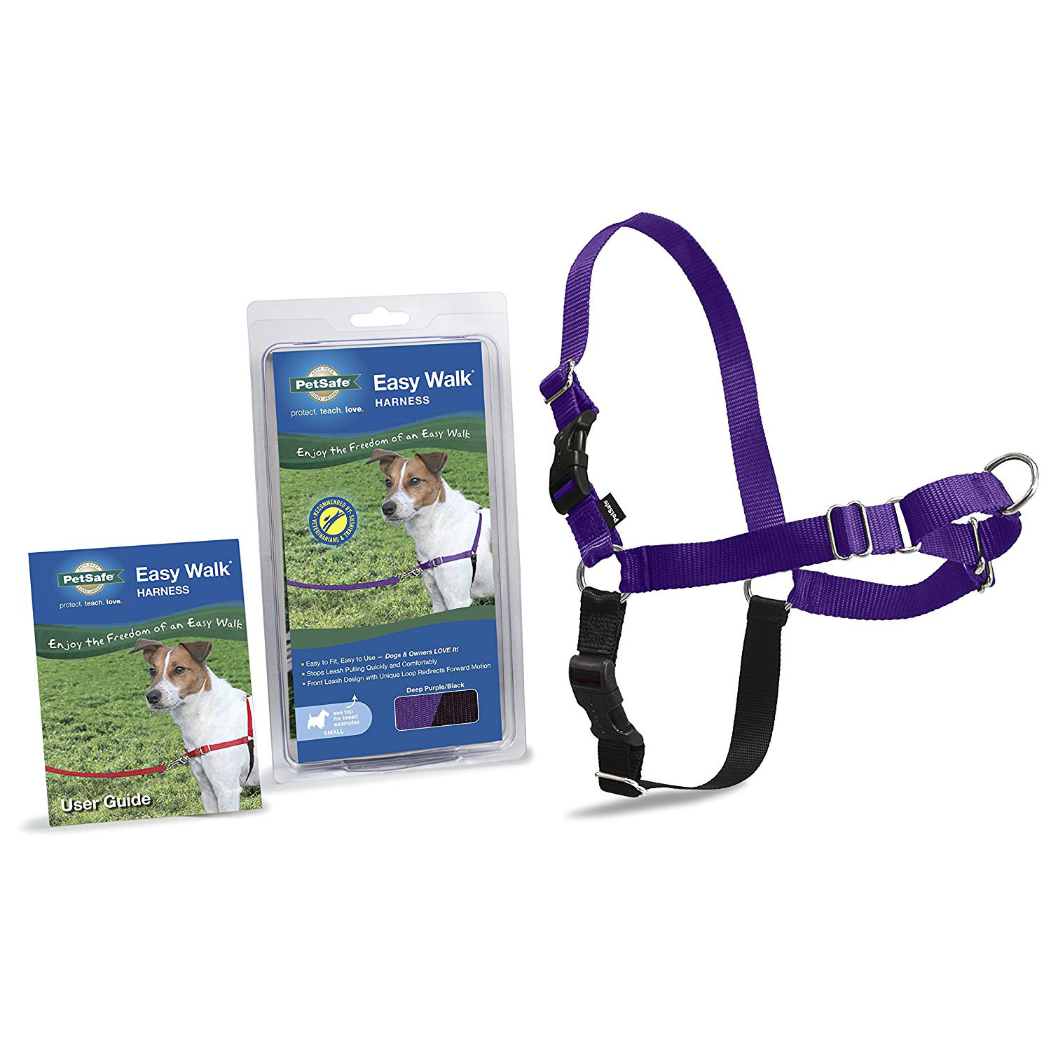 Easy Walk Harness (Color: Purple, size: small)