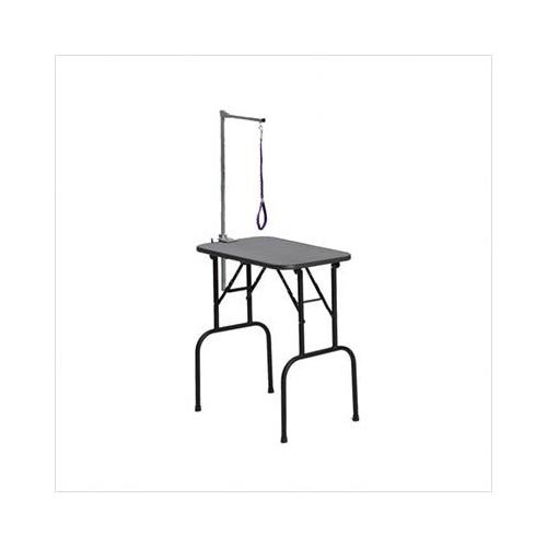 Plywood Grooming Table with Arm (Color: Black)