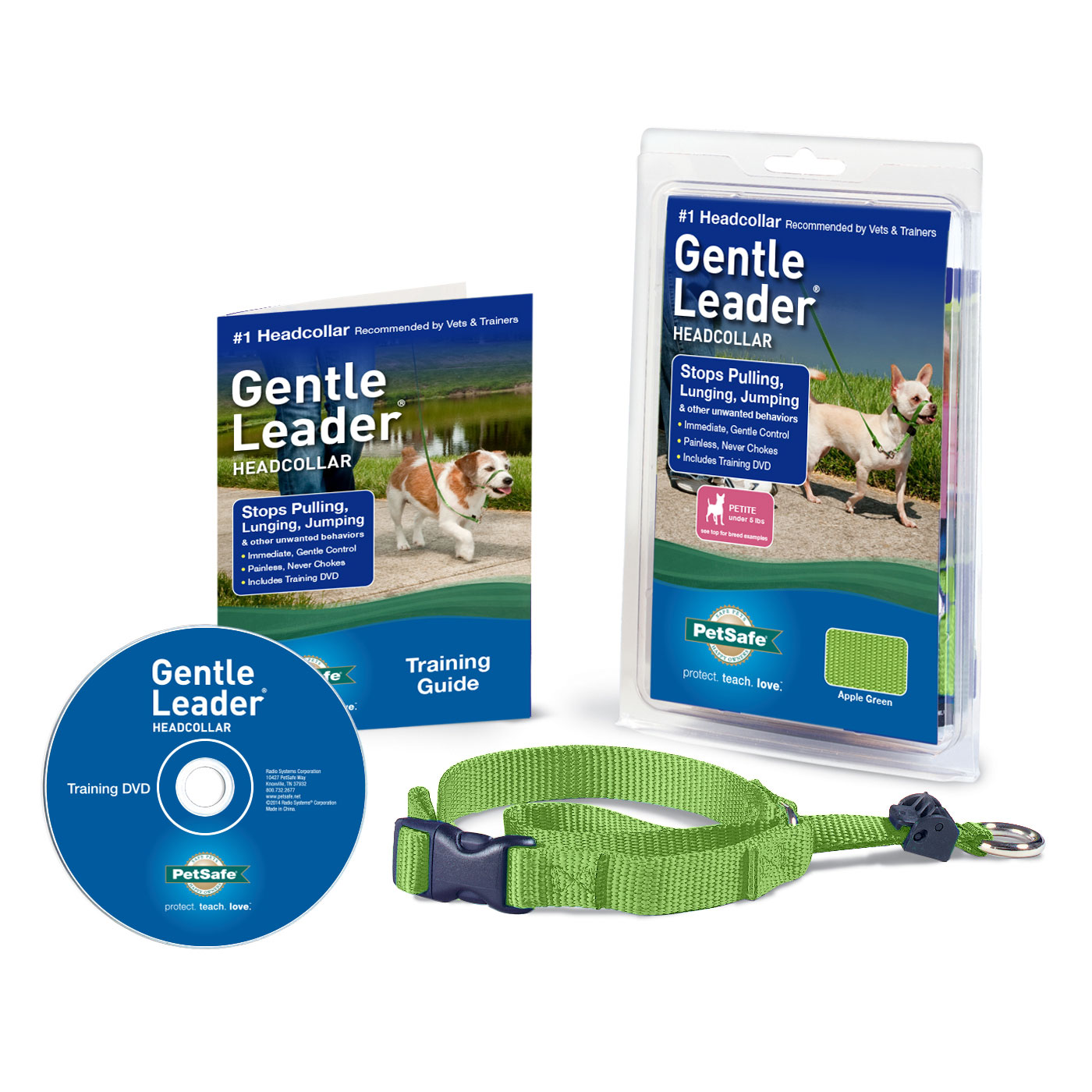 Gentle Leader Headcollar Quick Release (Color: Apple, size: large)