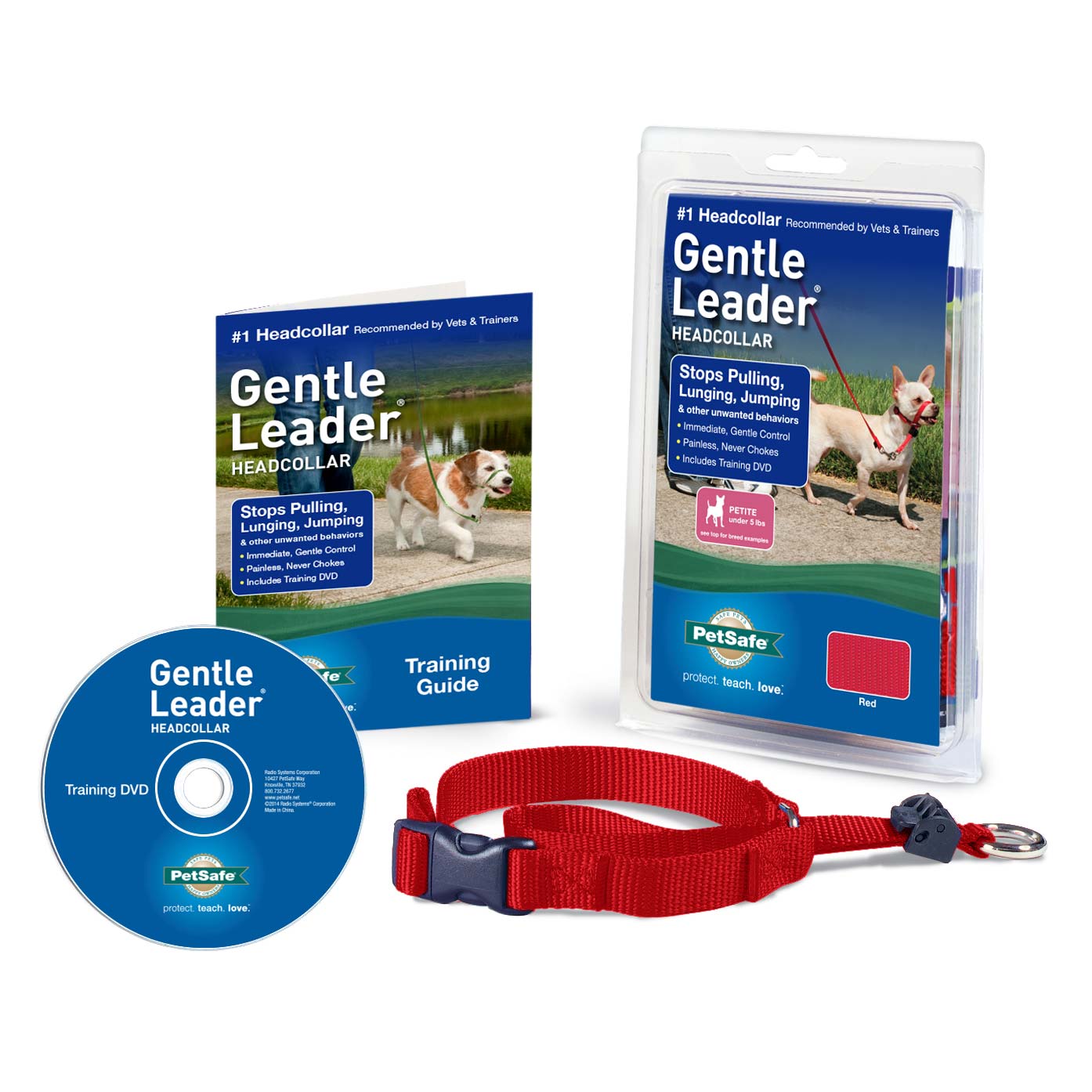 Gentle Leader Headcollar Quick Release (Color: Red, size: Petite)