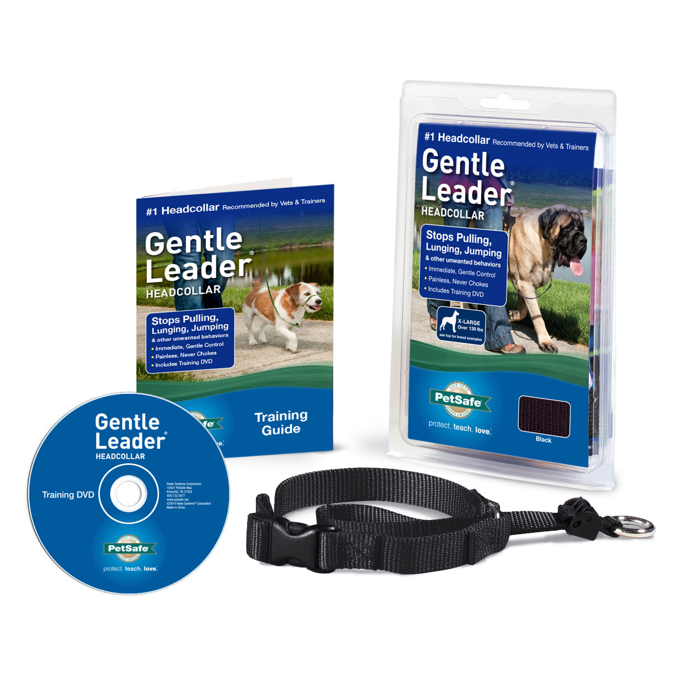 Gentle Leader Headcollar Quick Release (Color: Black, size: Extra Large)