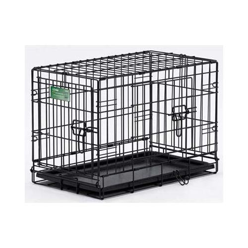 Dog Double Door i-Crate (Color: Black)