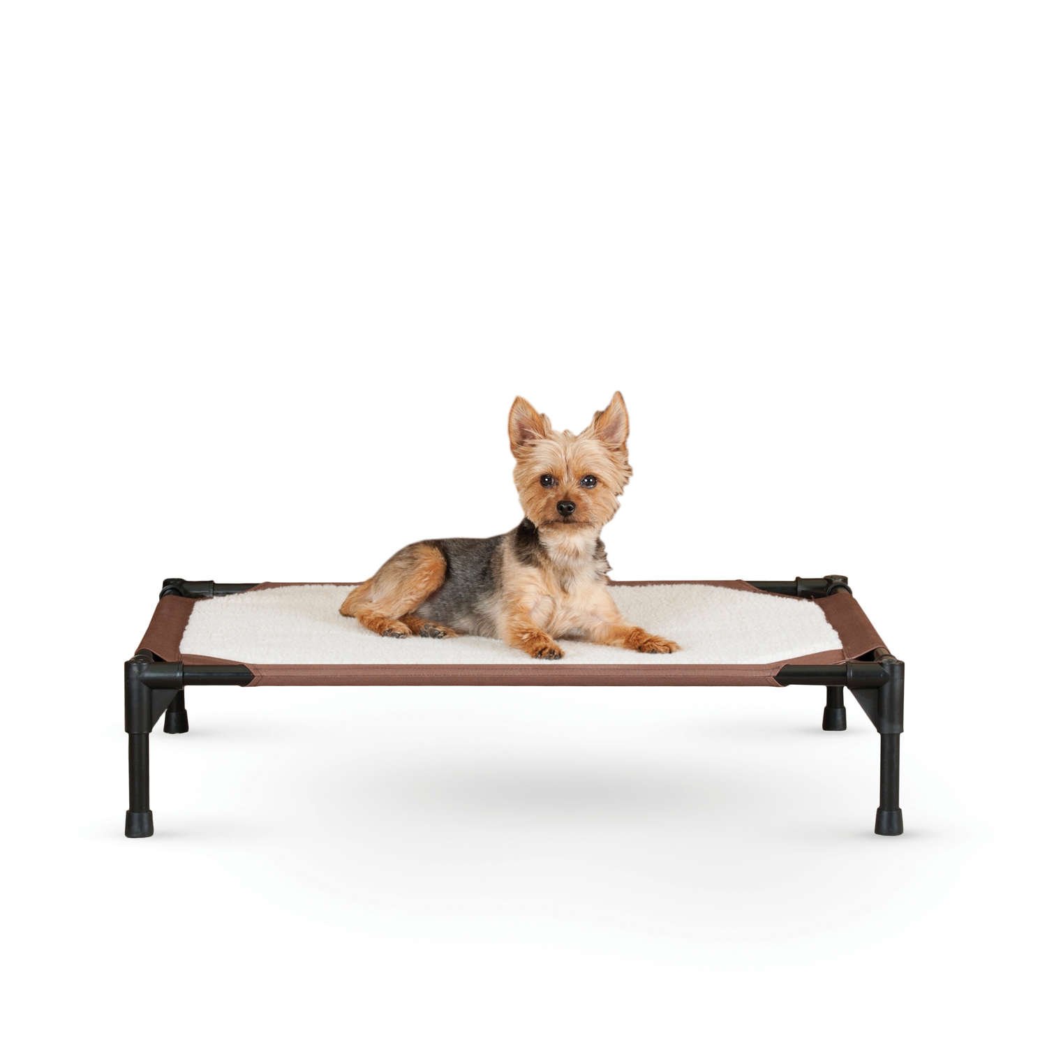 Self-Warming Pet Cot (Color: Brown, size: medium)