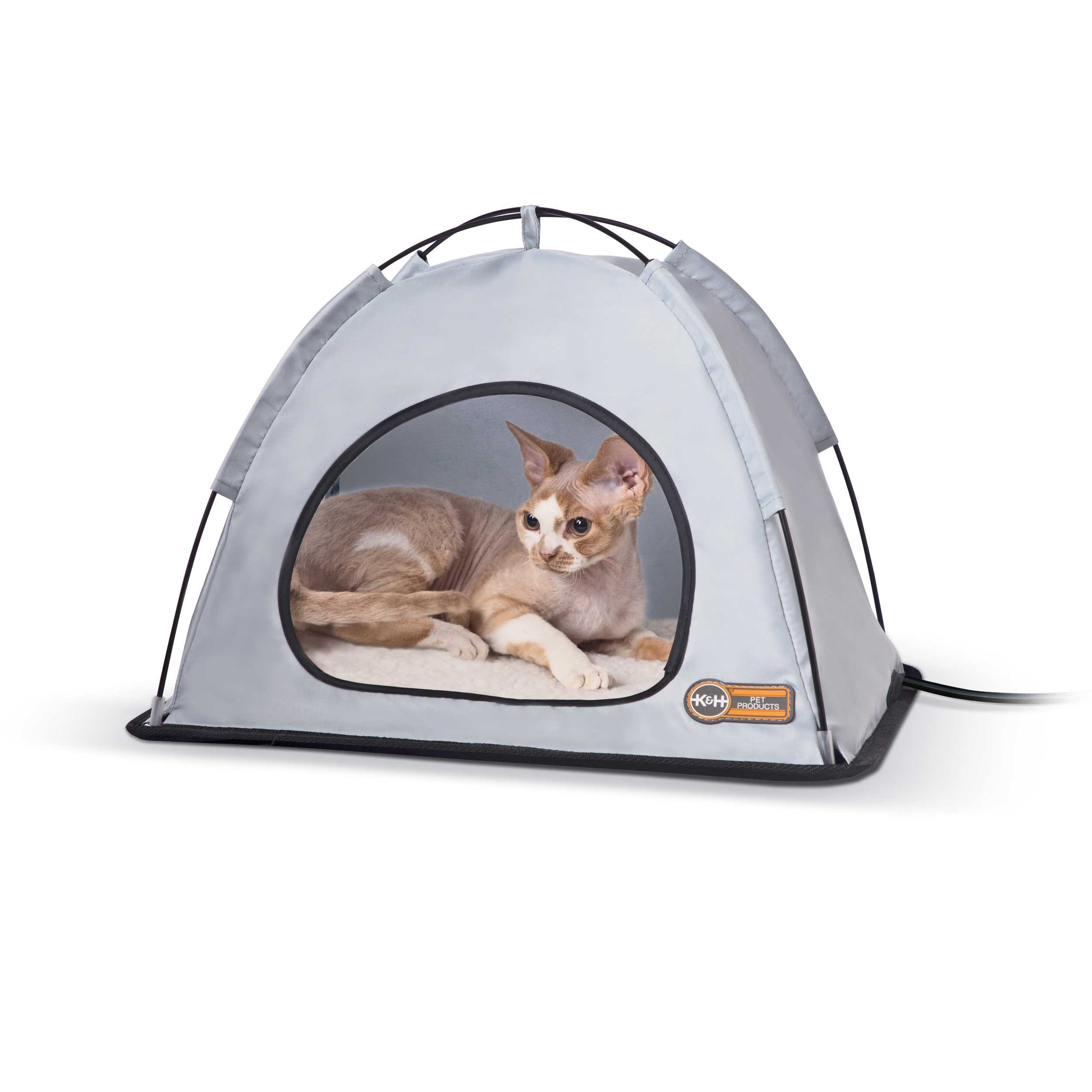 Pet Thermo Tent (Color: Gray, size: small)