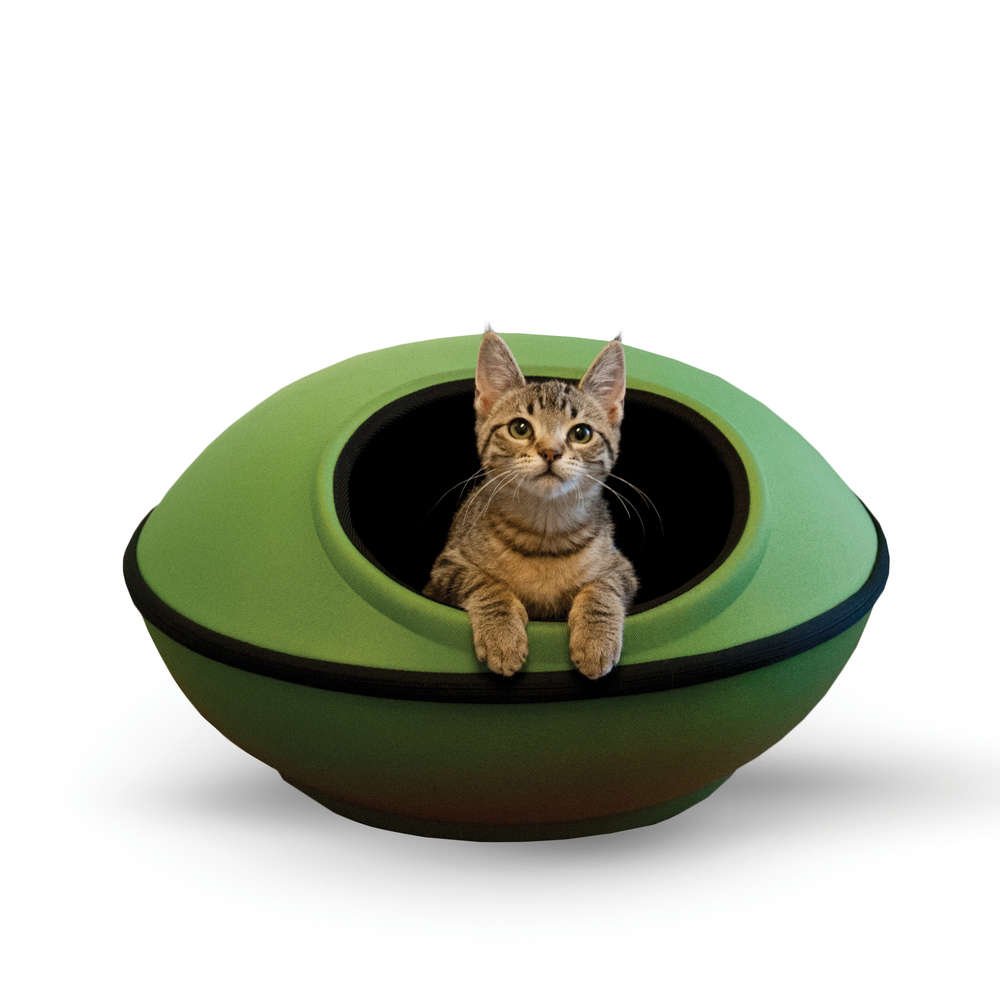 Mod Dream Pods Cat Bed (Color: Green / Black)