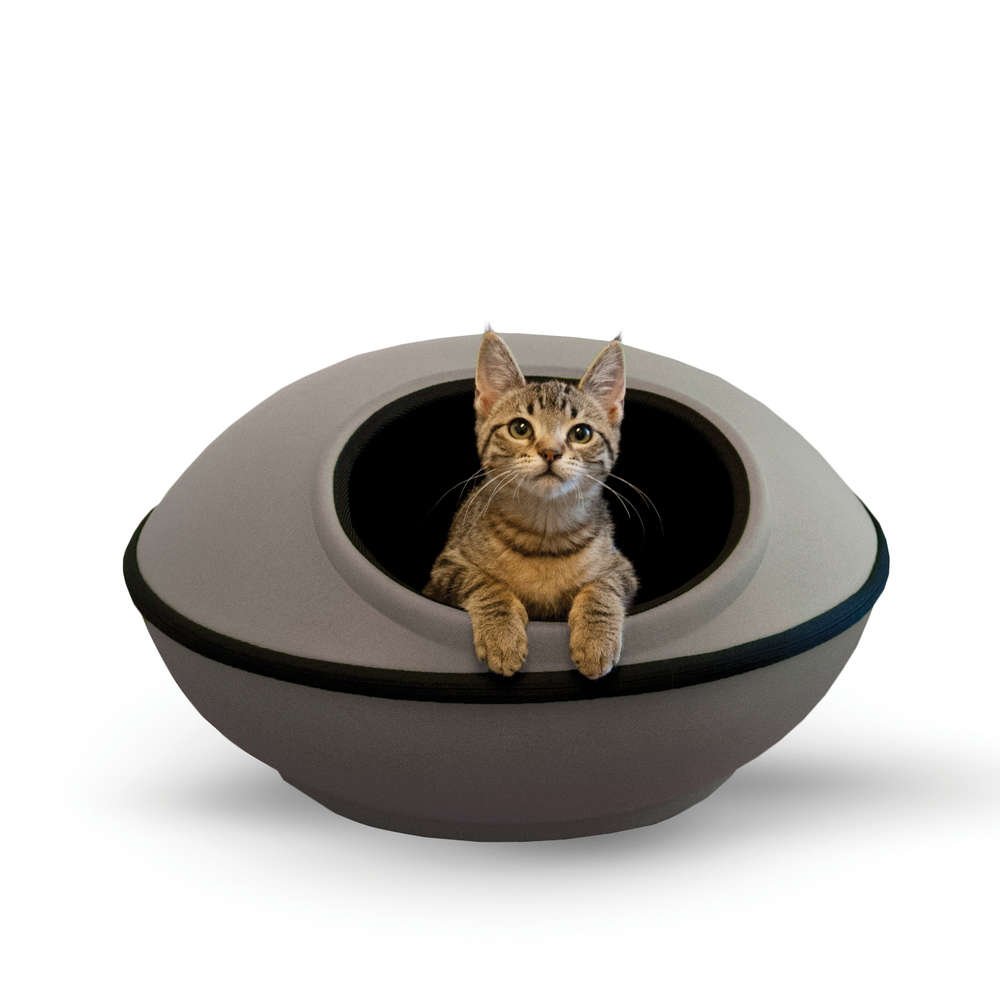 Mod Dream Pods Cat Bed (Color: Gray / Black)