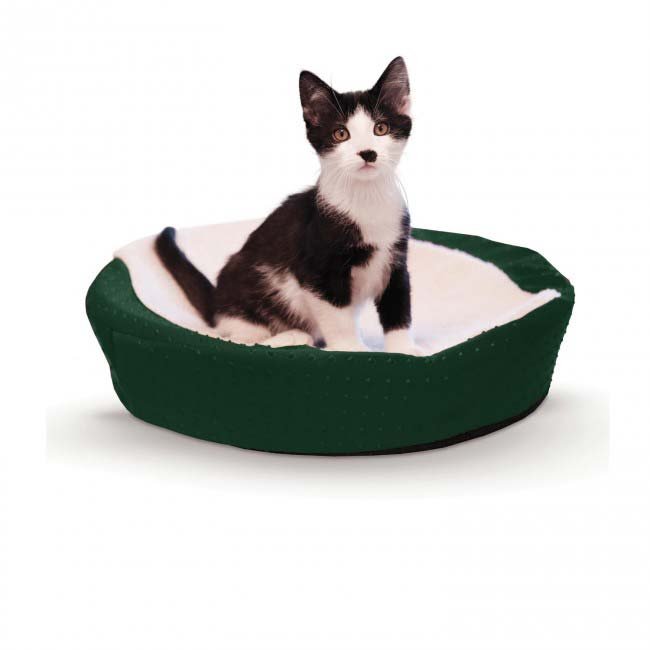 Ultra Memory Round Pet Cuddle Nest (Color: Green)