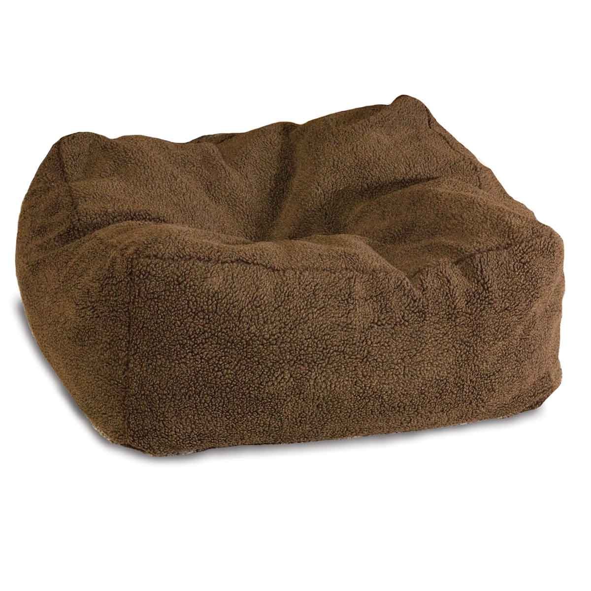 Cuddle Cube Pet Bed (Color: Mocha, size: small)