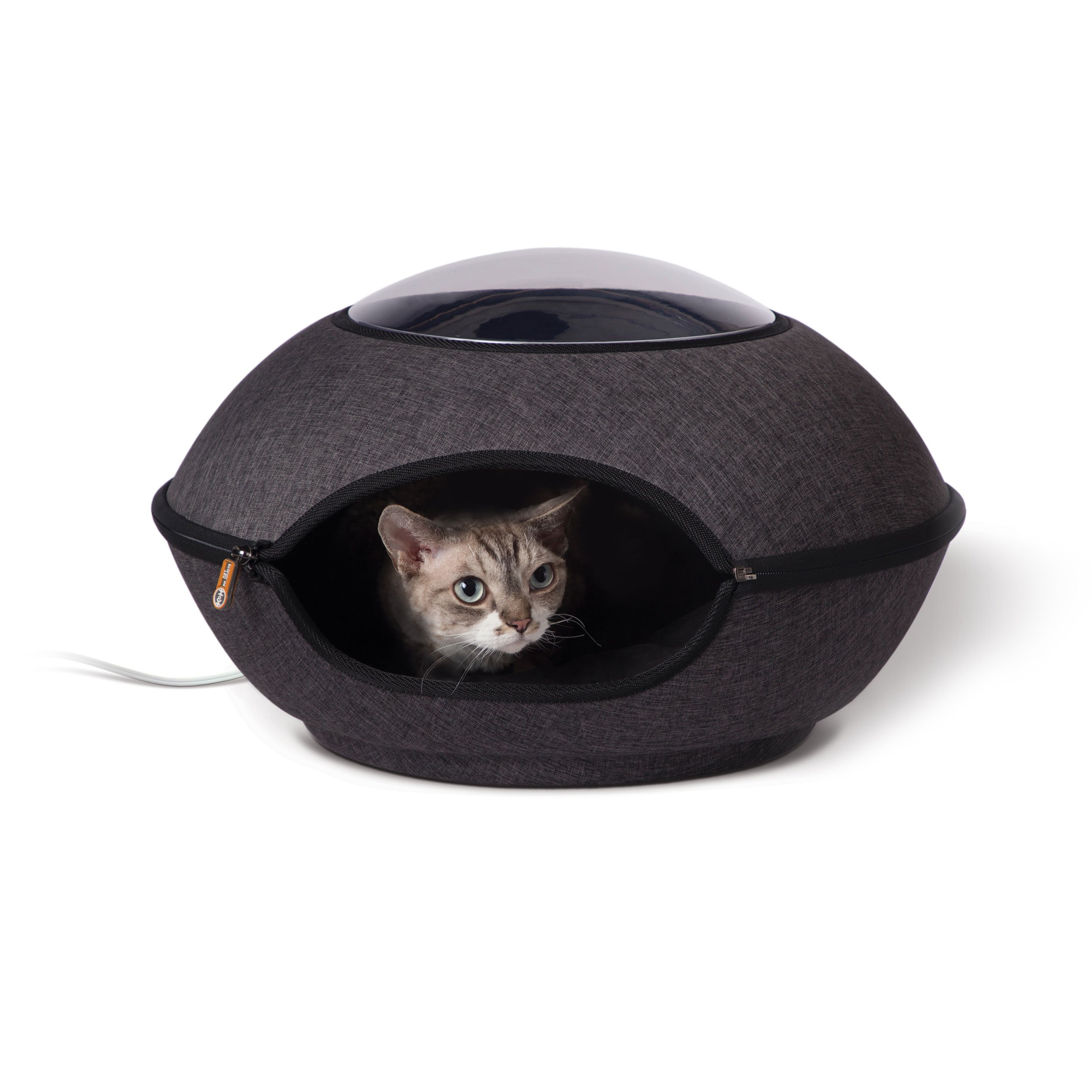 Thermo-Lookout Cat Pod (Color: Gray)