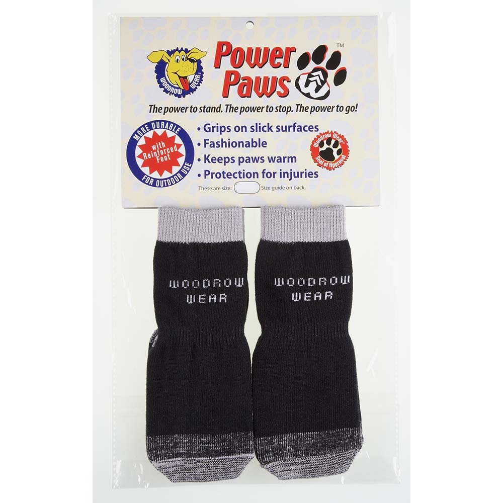 Power Paws Reinforced Foot (Color: Black/Gray, size: Extra Extra Small)