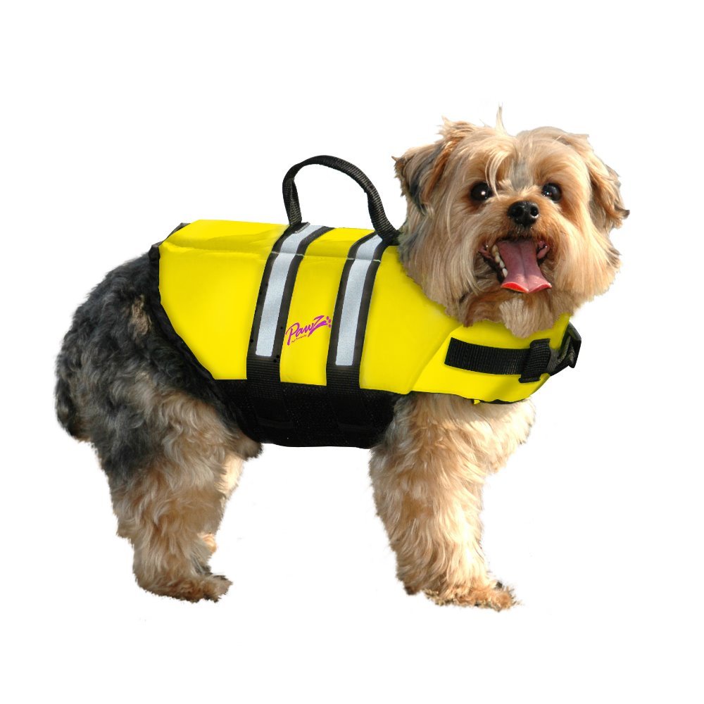 Nylon Dog Life Jacket (Color: Yellow, size: medium)