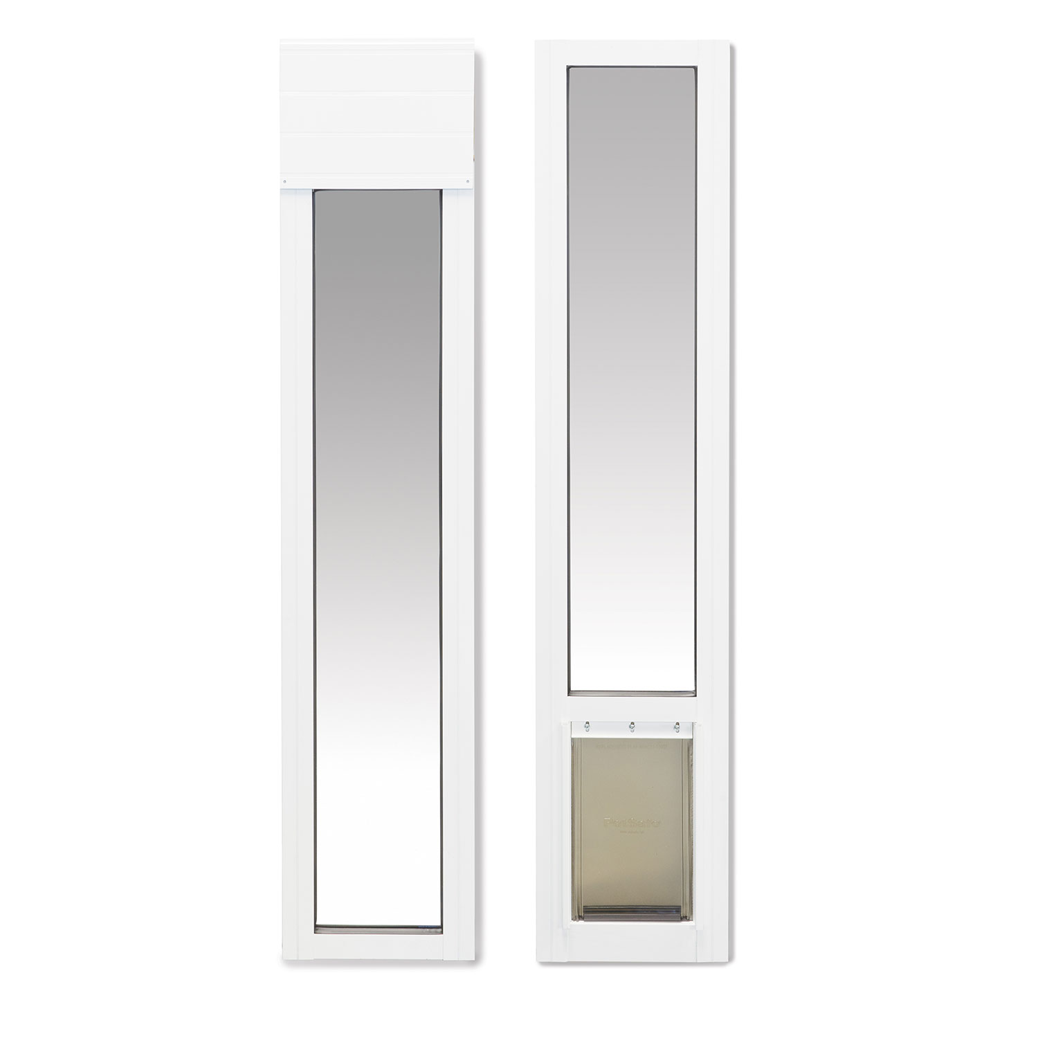 Sliding Glass Pet Door (Color: White, size: small)