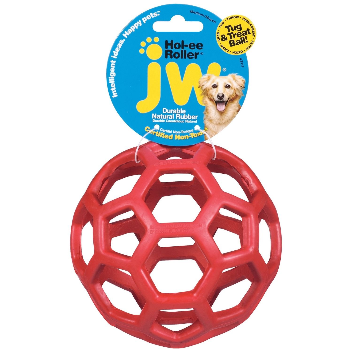 JW Hol-Ee Roller Dog Toy (Color: Assorted, size: medium)