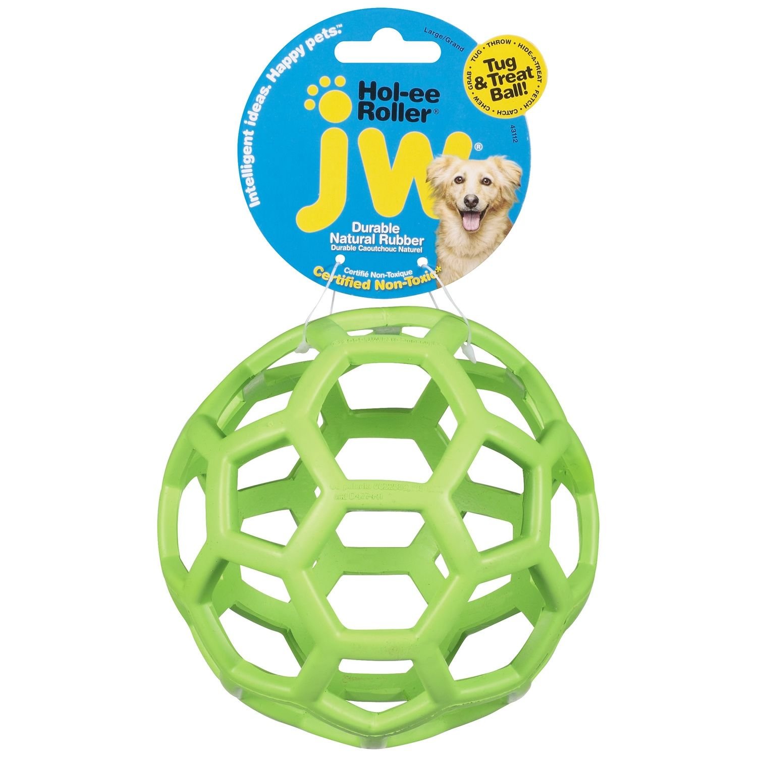 JW Hol-Ee Roller Dog Toy (Color: Assorted, size: large)