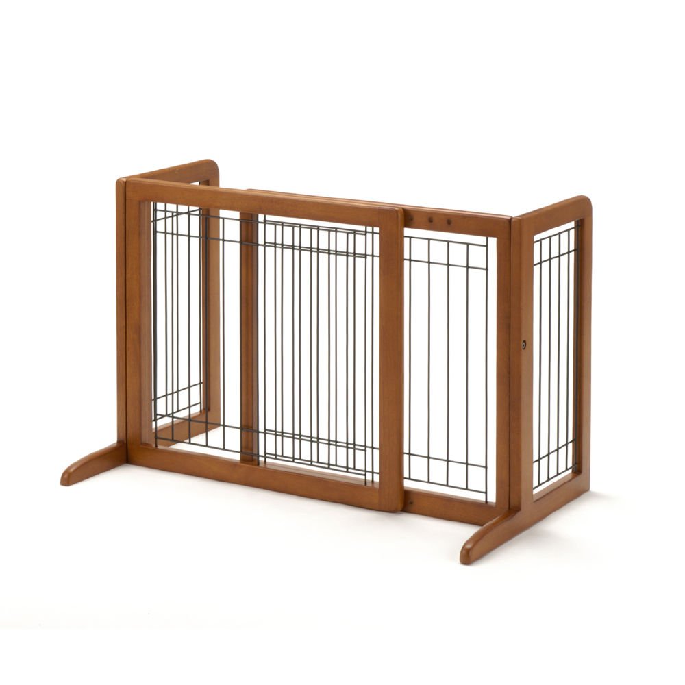 Freestanding Pet Gate (Color: Autumn Matte, size: small)