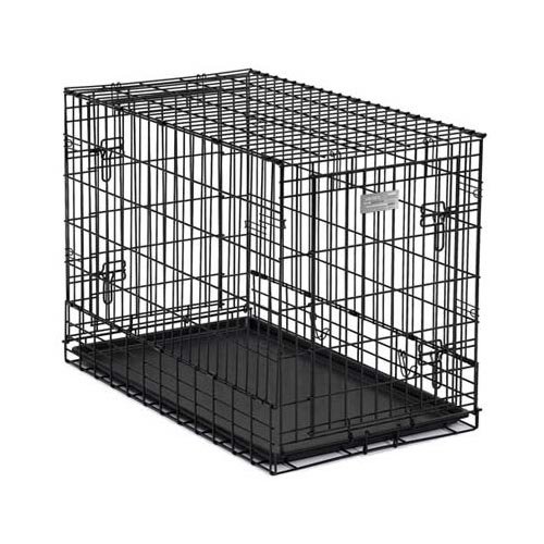 Solutions Series Side-by-Side Double Door SUV Dog Crates (Color: Black)